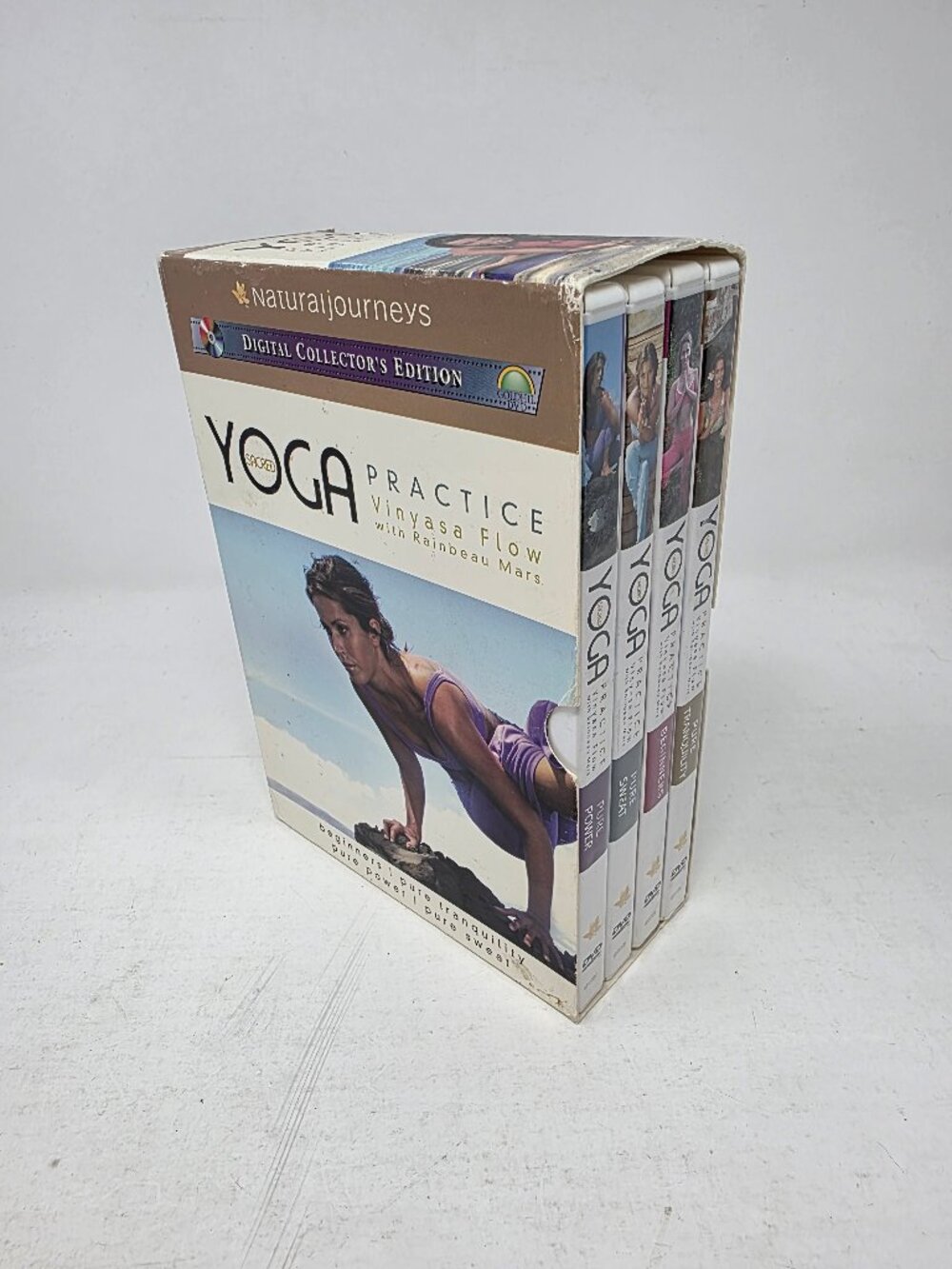 Naturaljourneys: Yoga Practice Vinyasa Flow with Rainbeau Mars - 4 DVD Box Set